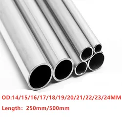 1-2pcs 304  Stainless Steel Capillary Tube 250mm 500mm length 14mm/15mm/16mm/18mm/20mm/22mm/25mm/28mm/30mm/35mm Out Dia