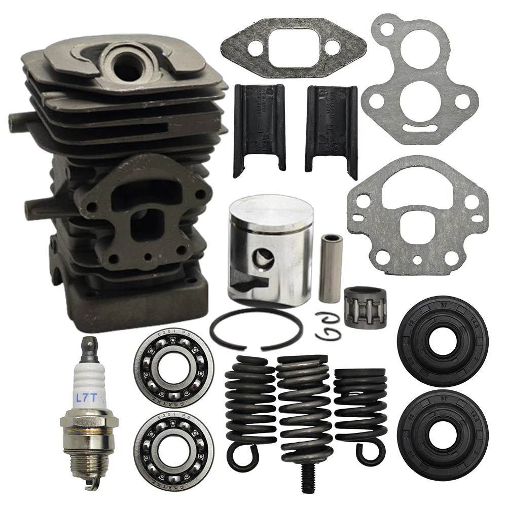 39 مللي متر اسطوانة المكبس مجموعة ل Husqvarna 240 240E 235E 235 236 236E كرنك تحمل ختم مجموعات ربط السيراميك الارضي بالمنشار AV عازلة جبل الربيع #1