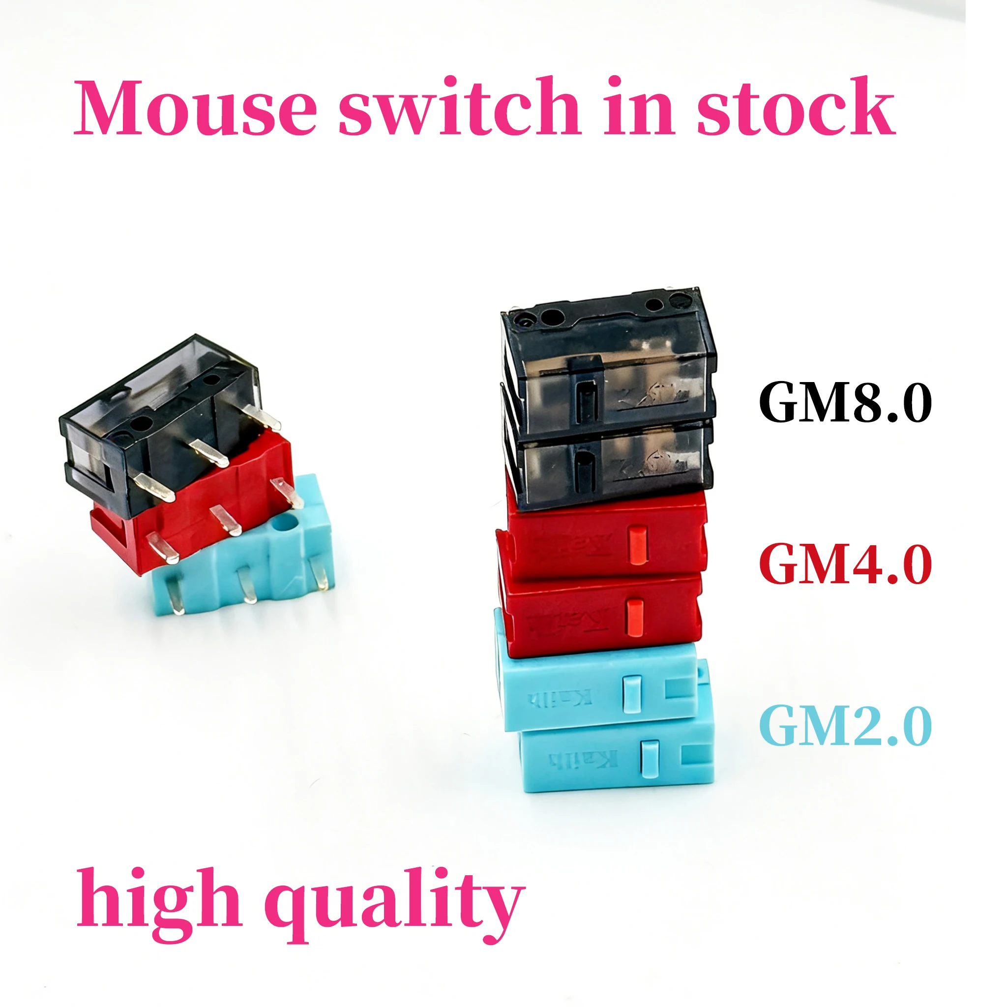 

1Pcs Kailh GM2.0 GM4.0 GM8.0 mouse micro switch Gaming button switch can replace all kinds computer mice left right button