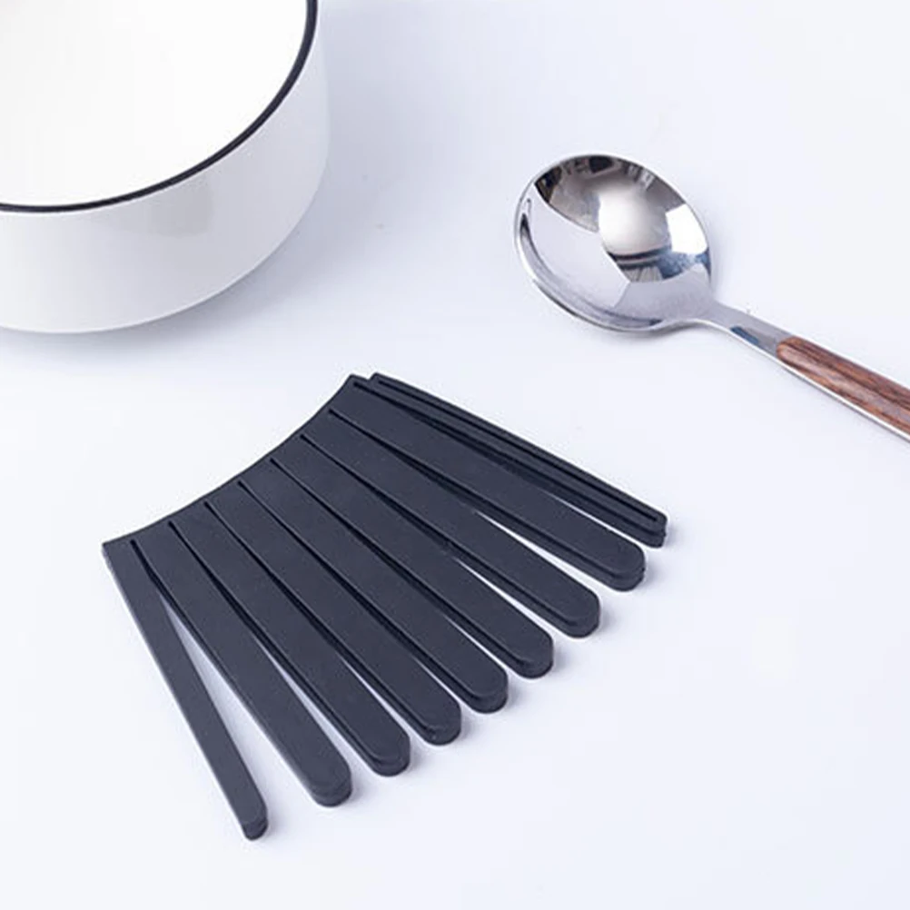 

4Pcs Trendy Silicone Cup Non- Insulation Mats for Kitchen Table Furniture