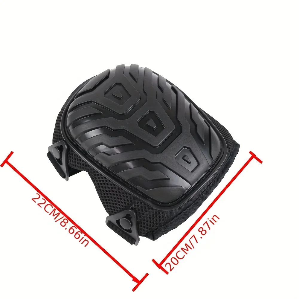 1 Pair of Professional Knee Pads-Thick Gel Cushion Double Straps & Adjustable Clips  Perfect for Work Gardening & Construction