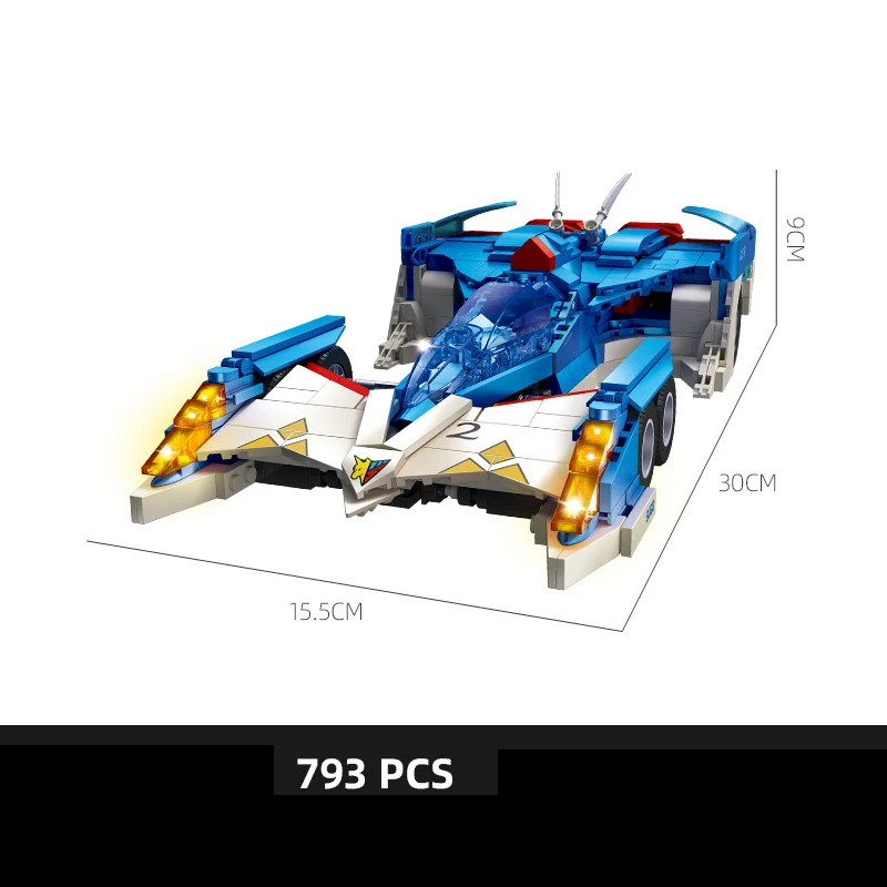 Klocki konstrukcyjne Speed Car FutureS GPX Cybers Formula Racing Model Vehicle Asurada GSR Kolekcja zabawek z klocków konstrukcyjnych na prezent