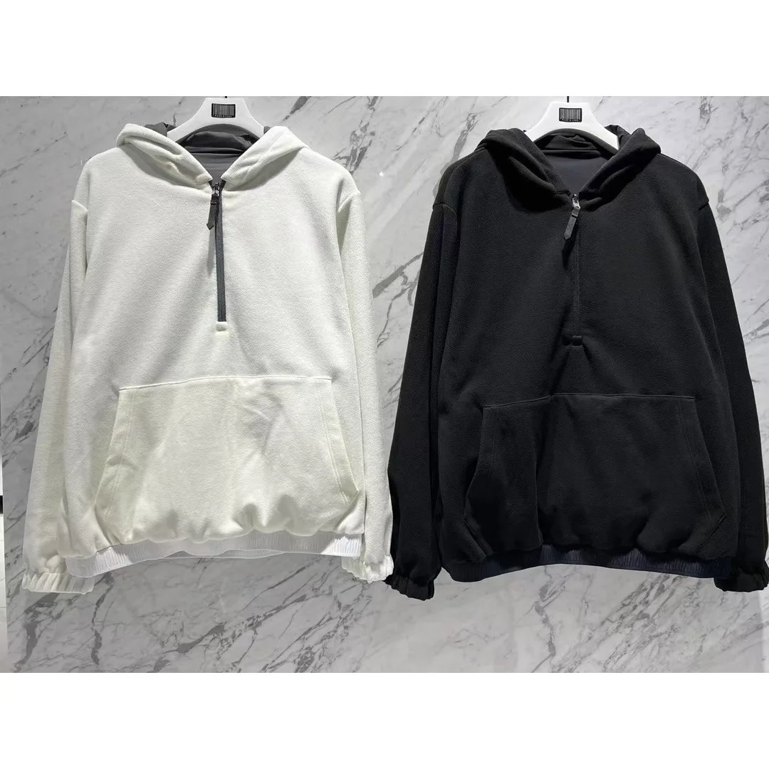 Men's Golf Reversible Jacket 2026 Fall New Original Korean Thermal Letter Print Warm Breathable Soft Casual Versatile Cozy Daily