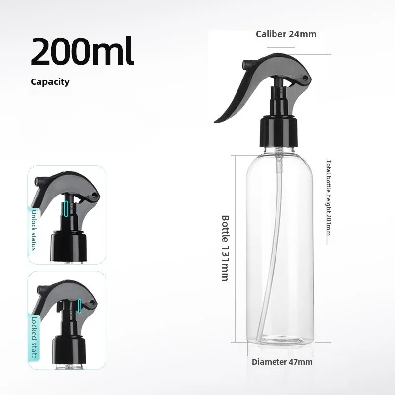 100 ml/200 ml/250 ml/300 ml/500 ml Leere Sprühflasche Kunststofffüllung Handschnalle Pumpzerstäuber für Alkoholsterilisation Reisen Tragen