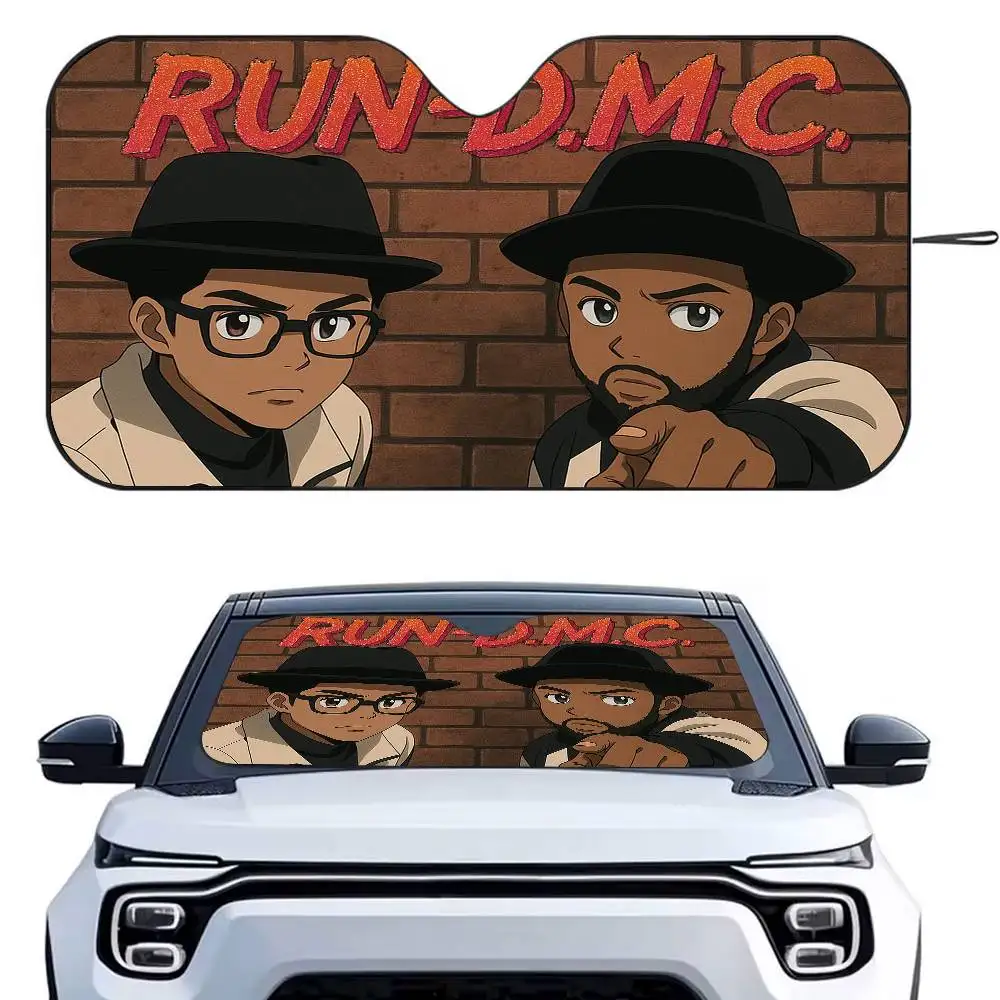 

Автомобильный солнцезащитный козырек Band R-Run-DMC, зонтик от солнца на лобовое стекло автомобиля, защита от ультрафиолета и внутренний охладитель
