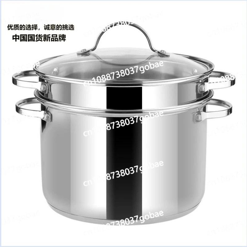 Multifunctional Stainless Steel Pasta Pot, Noodle Drain Brine Pot 304 Stainless Steel Soup Pot Induction Cooker Universal