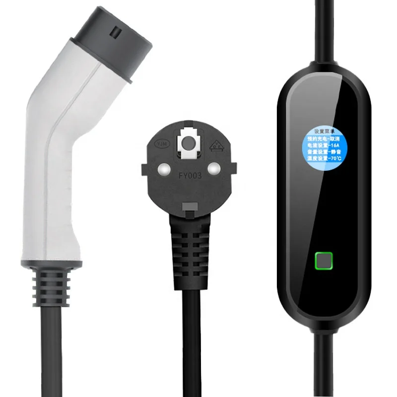 

DIBOEV 7.4 KW 32 Amp Level 2 Electric Vehicle Charger Point EU Car EV Portable Charger Type 2 Single Phase 32A 7KW EV Charger