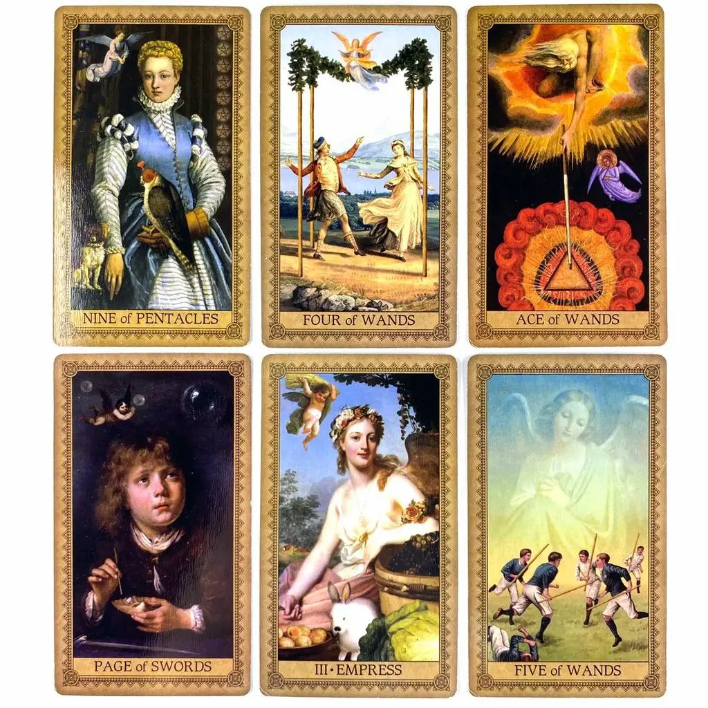 Juego de cartas de baraja de Tarot de Influence of The Angels para fiesta