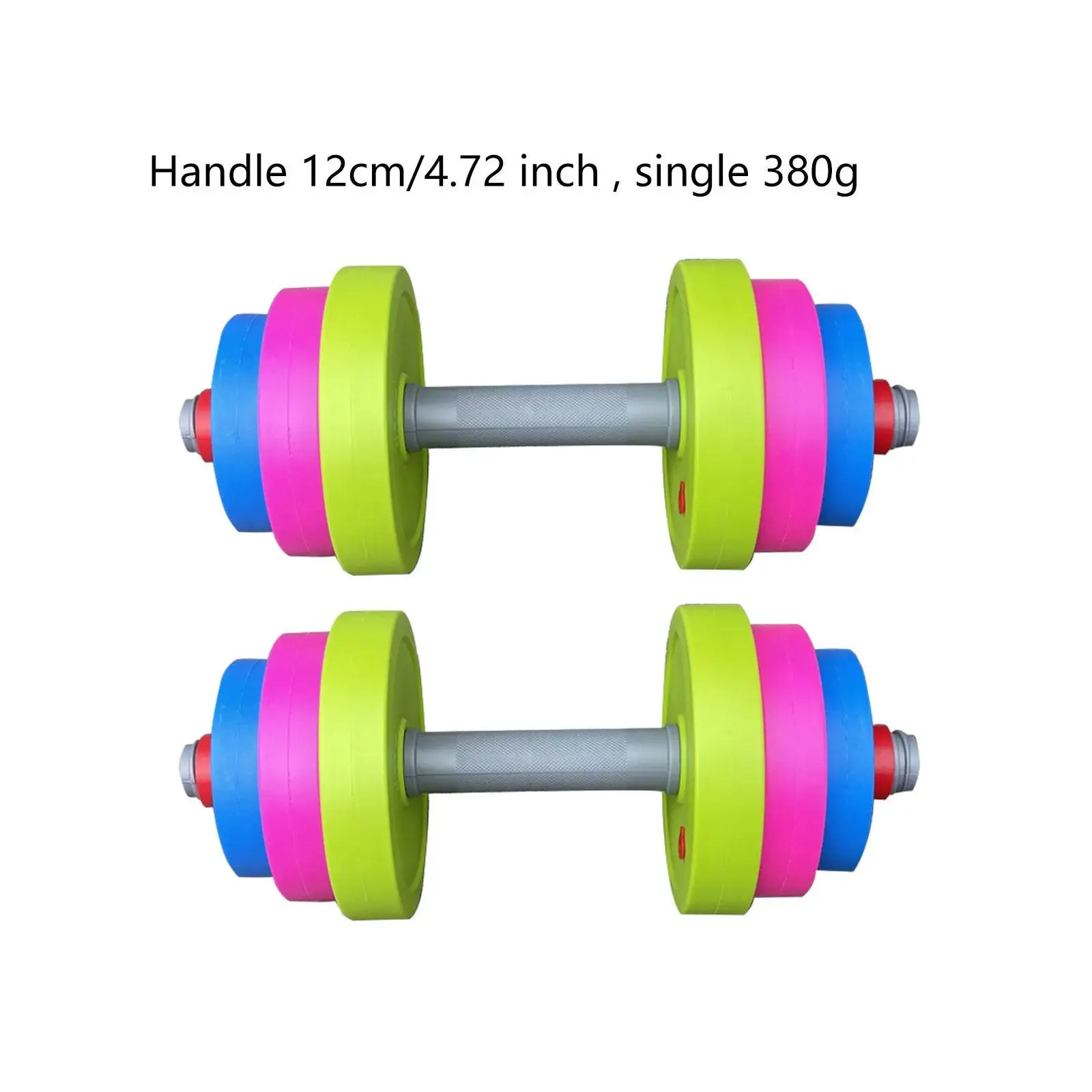 2 Pieces Kids Dumbbells Set for Ages 3+ Fitness Equipment Multipurpose Powerlifting Pretend Toddlers Gym Weights for Home Use