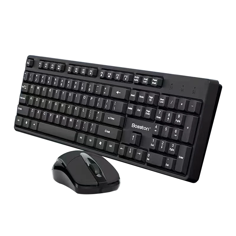 Ensemble clavier et souris sans fil USB, 2.4G, silencieux, pour ordinateur de bureau, Notebook