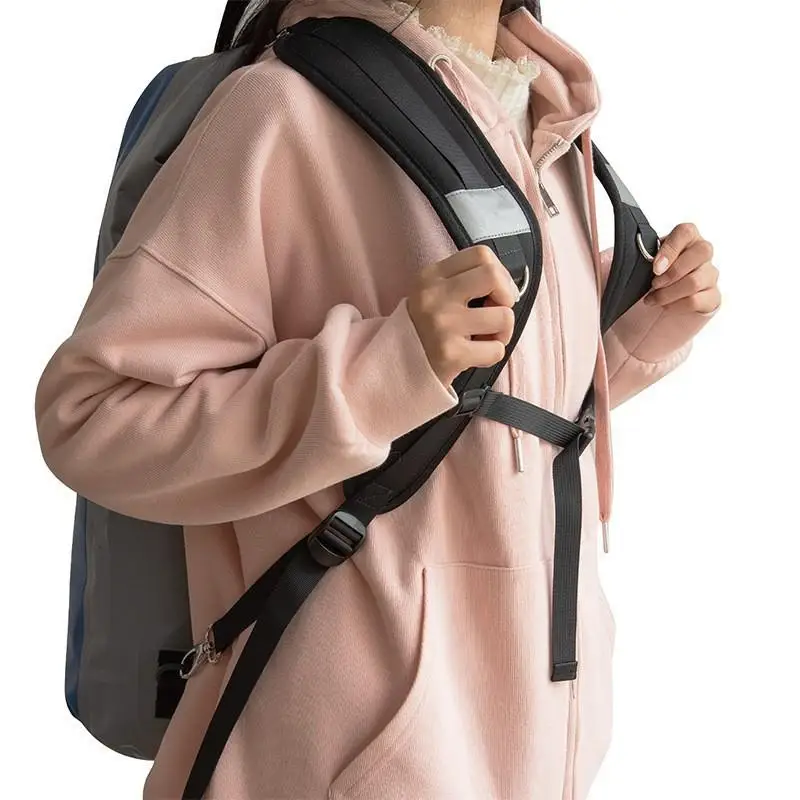 【xxx】Adjustable Backpack Shoulder Straps With Reflective Strips And Anti Slip Chest Buckle For Hiking Commuting School Outdoor