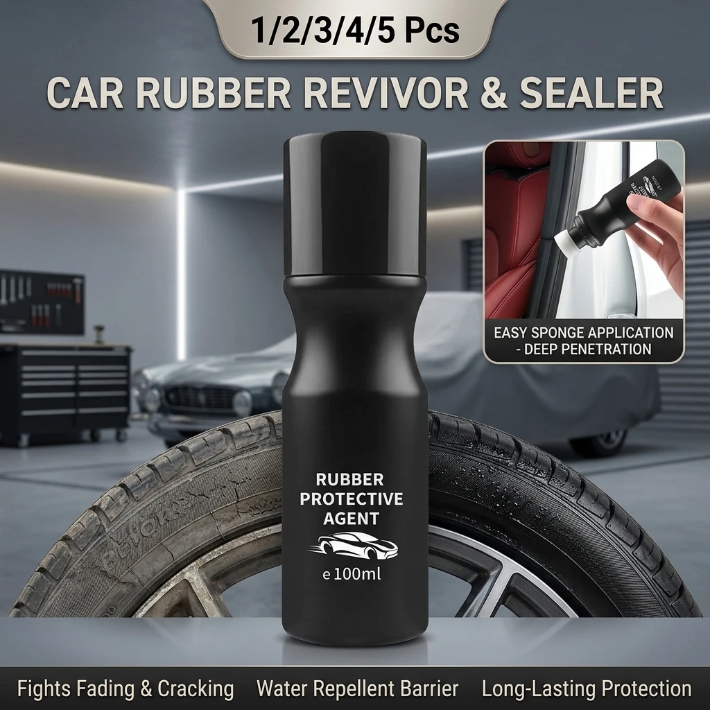 Car Rubber Seal Conditioner Noise Elimination & Restores Elasticity for Window, Door, Hood Seals, Prevents Leaks & Reduces Noise