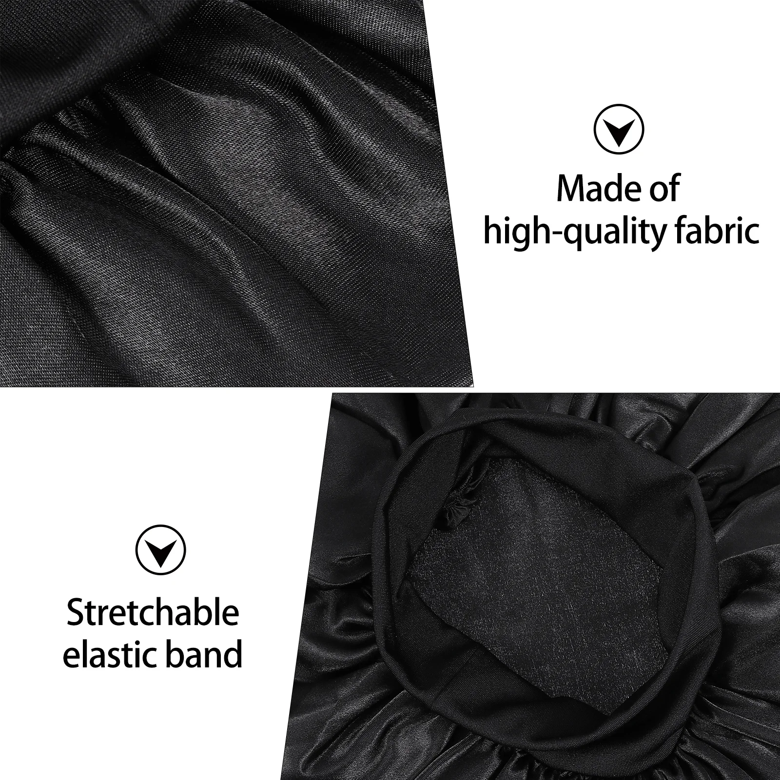 

1Pcs High Elastic Band Night Sleep Cap Soft Cloth Material Keeps Hair Neat for Women Hair Protection Sleep Head Cover