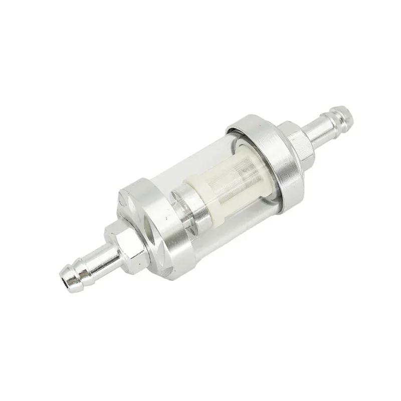 8mm CNC Aluminum Alloy Glass Gas Fuel Gasoline Oil Filter Moto for Dirt Pit Bike 125/140/150/160cc CRF70 90 110 TTR100 110 KLX65 image 3