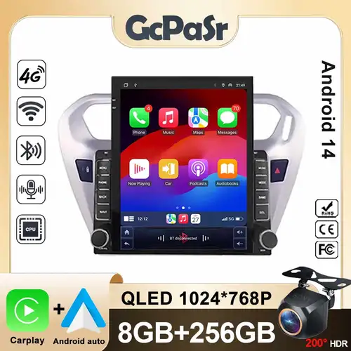 Android15 para Peugeot 301 por Citroen c-elysee CElysee 2012 - 2016 reproductor Multimedia para coche navegación GPS pantalla táctil No 2din
