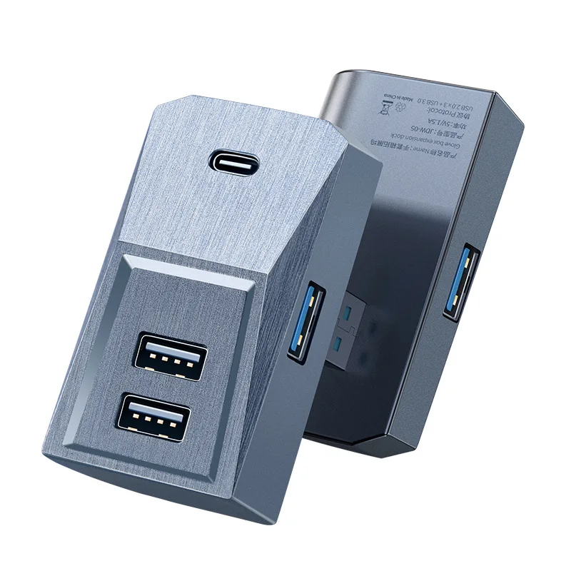 Adattatore USB per Vano Portaoggetti per Tesla Model 3/Y/YL Highland 2024+ e Model Y/YL Juniper 2025+, Dock di Espansione per Console Auto, Expander USB