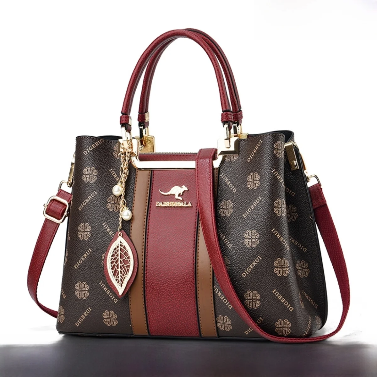 

Сумка из натуральной кожи кенгуру, новинка 2024, женская сумка Sle, сумка через плечо из воловьей кожи для мам среднего возраста, мягкая ручка