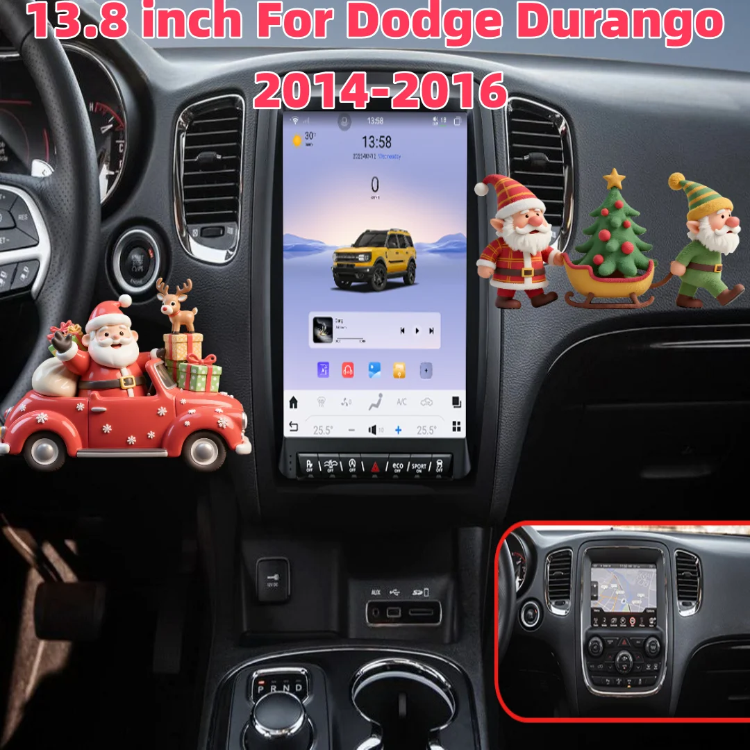 

13.8" Wireless CarPlay Multimedia Player For Dodge Durango 2014-2016 Android 13 Bluetooth GPS Navigation 4G WIFI Head Unit Auto
