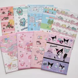 Melody Kuromi Cartoon Anime A4 L-shaped Limited Single-page Folder Test Paper Organizer File Bag for Office Use To Start School