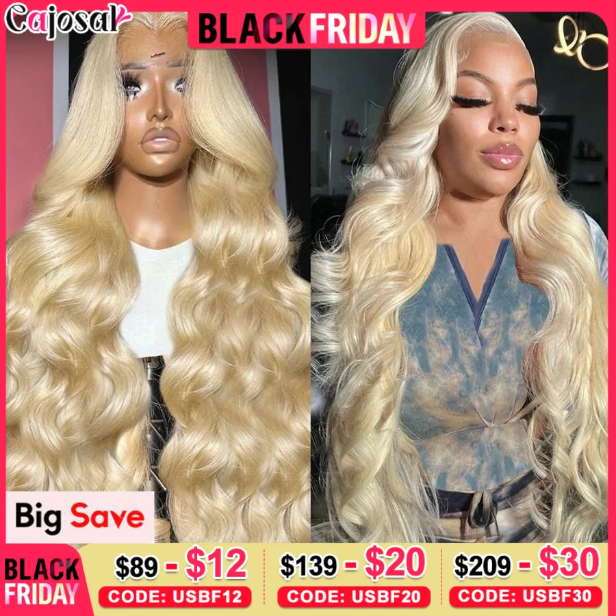 250% 613 Honey Blonde Body Wave 360 Full HD parrucca anteriore in pizzo trasparente per capelli umani 36 pollici colore 13x 4 parrucche frontali in pizzo per le donne