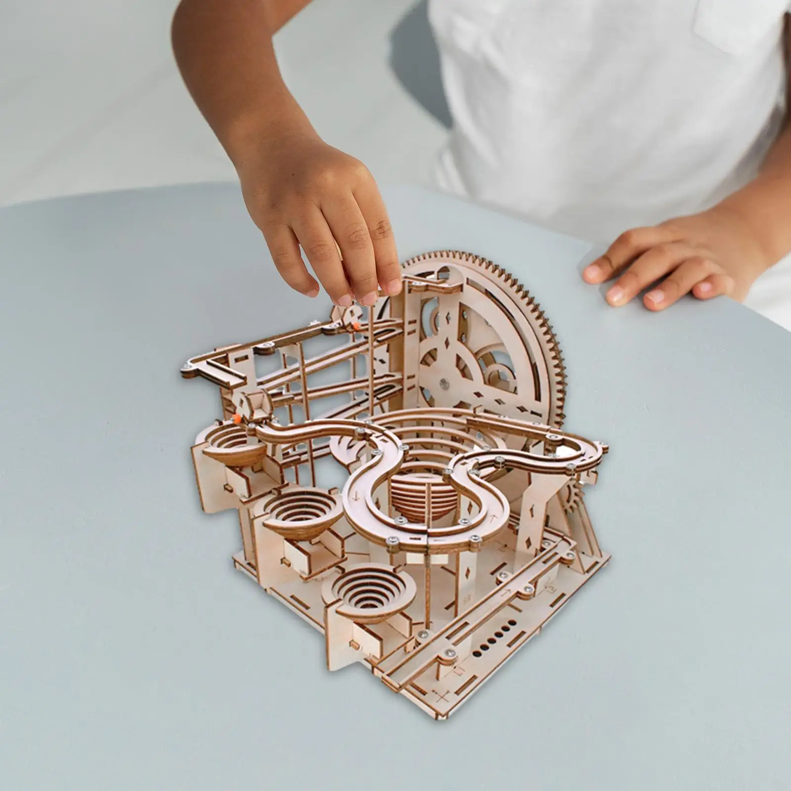 3D Wooden Marble Run Puzzle, DIY, presentes exclusivos para Adolescentes e Adultos