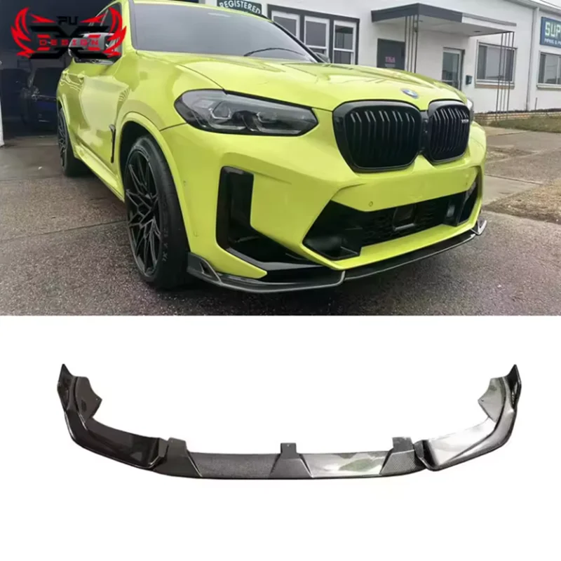 Perfect Fit For BMW X3M F97 X4M F98 lci 2022 Carbon Fiber Front Lip Front bumper Body Kit Retrofit accessories