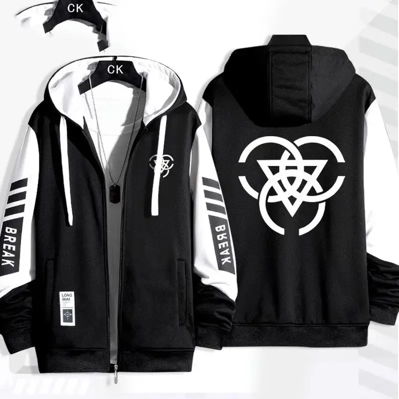 アニメブルーアーカイブ学校ロゴジャケット秋冬アウターファッションフード付きアウタースリムフィットパーカー誕生日プレゼント男の子女の子