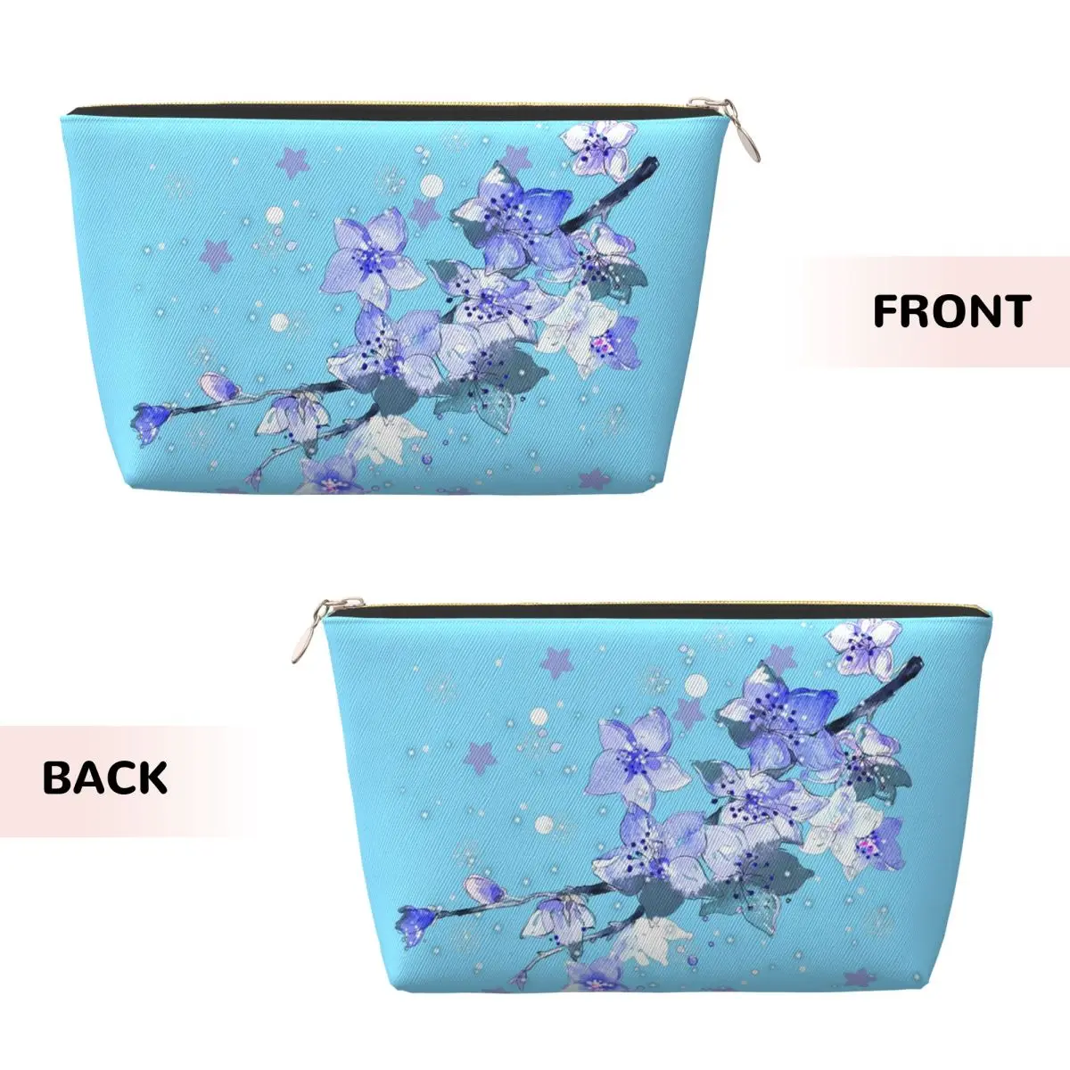 لان وانغجي الأزرق ساكورا الفن الجامح مو داو زو شي جوسو لان حقائب مستحضرات التجميل النسائية السفر ماكياج المنظم الحقيبة تخزين أدوات الزينة #1