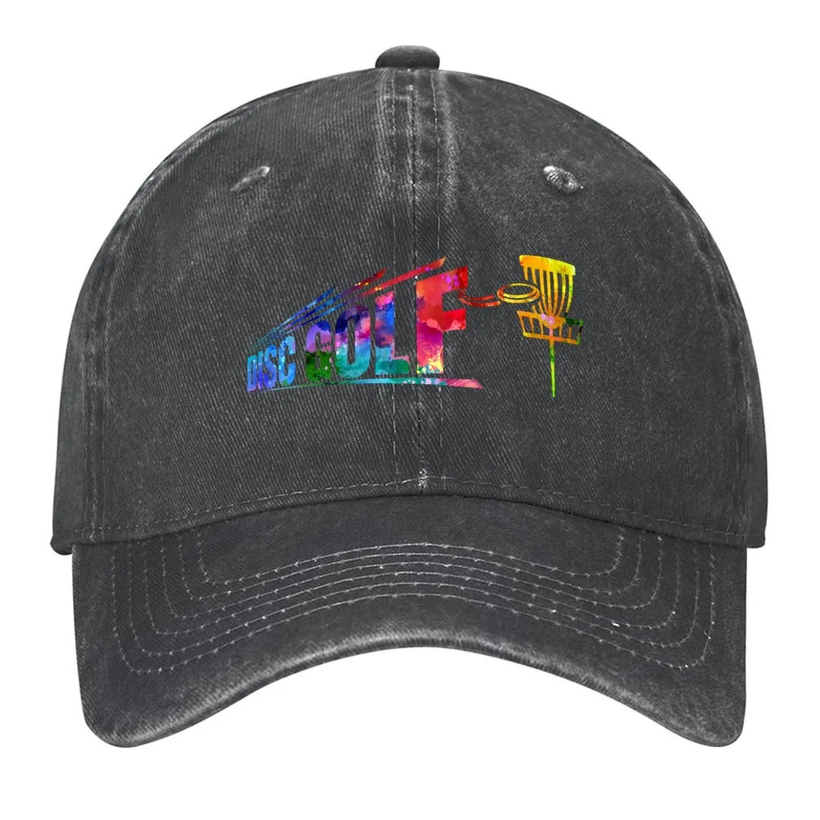 

Disc Golf Bigger watercolor Baseball Cap Unique hats Sunscreen hats on offer dad hat Mens Women's