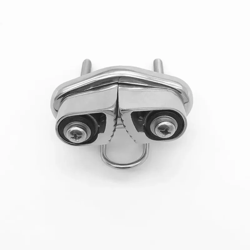 316 Stainless Steel Rope Clamp Cam Locking Clip for Sailing Boat Marine Rigging Pilates Fitness Equipment Accessories