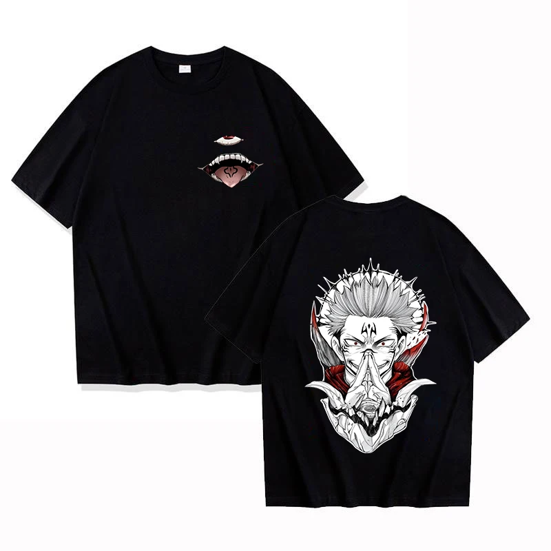 New Fashion Ryomen Sukuna Print T Shirt Anime Hip Hop Short Sleeve Men Women Summer Cool Casual Outdoor T Shirts Tops image 2