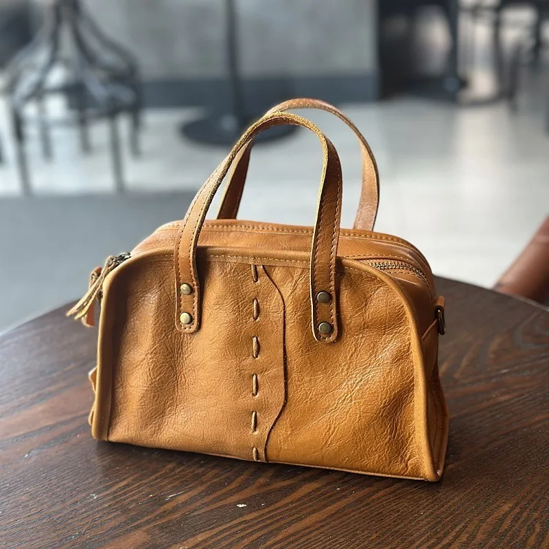 Imagem -03 - Johnature-bolsa Simples de Couro Genuíno para Mulheres Couro Macio Natural Bolsas de Ombro de Lazer Bolsas Crossbody Novo 2023 2024