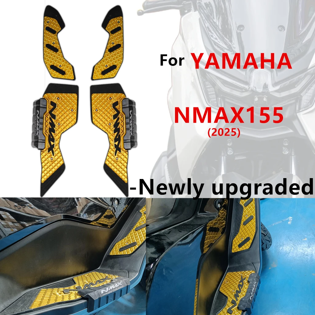 

For YAMAHA 2025 NMAX155 Footrest Motorcycle Aluminum Alloy Skid Proof FootPegs Nmax155 Accessories