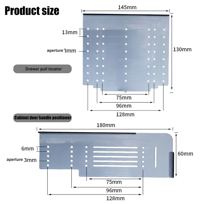 Kitchen Cabinet Pulls Installation Jig Drill Mounting Template for Cabinet Knobs Cabinet Handles Drill for Drawer Pulls