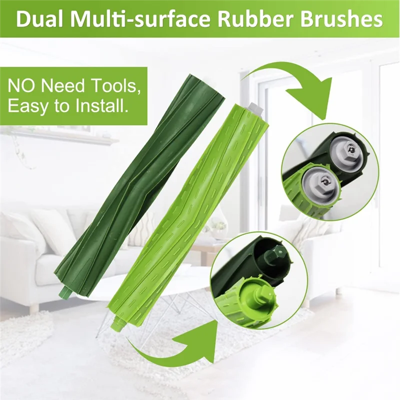 

ABGP-For Irobot Roomba E5 E6 I1 I2 I3 I4 I5 I6 I7 I8 J5 J6 J7 J8 And All Plus I E J Series Vacuum Cleaner Brush Filter Wheels