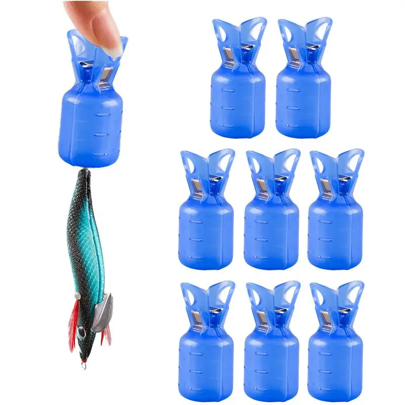 10pcs Durable Squid Hook Covers Shrimp Umbrella Hooks Universal Easy-Use Jig Protector for Enhanced Experience Fishing Accessory