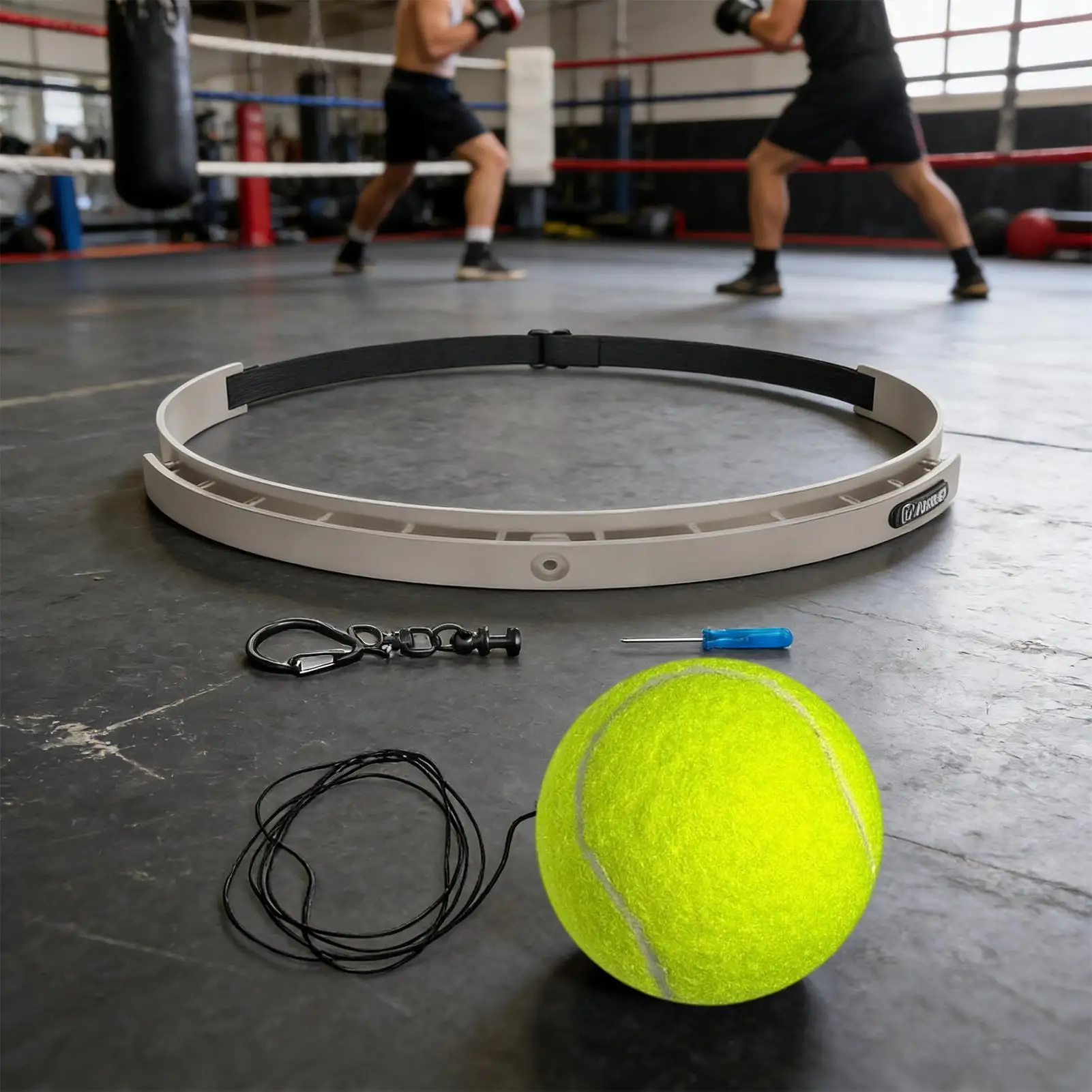 كرة الملاكمة العاكسة يمكن ارتداؤها أجهزة لياقة بدنية كرة رد فعل الملاكمة مع عصابة رأس من السيليكون لغرفة المعيشة وغرفة النوم وصالة الألعاب الرياضية للرجال