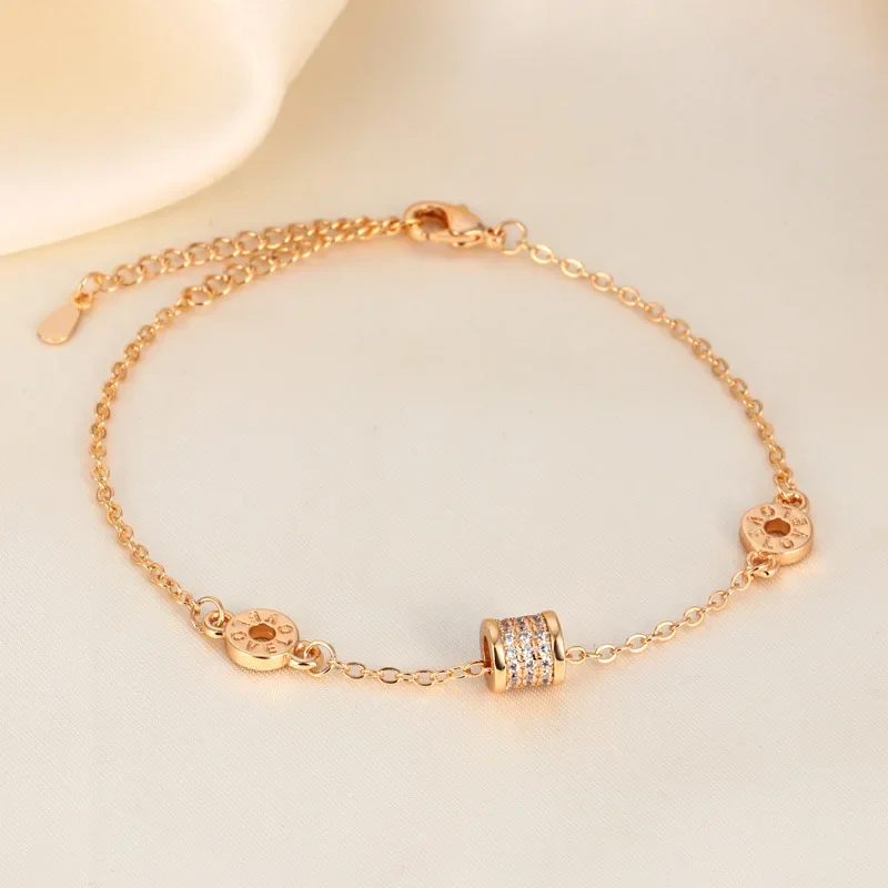 

‌Sparkling Waist Chain Bracelet‌ - Elegant Cubic Zirconia Tennis Link Jewelry, Dainty Gold/Silver Women's Wristwear