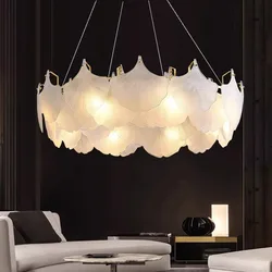 Modern Luxury Lustre Led Glass Chandelier Living Dining Room Circle Pendant Lights Indoor Decoration Home Hanging Lamps Luminair