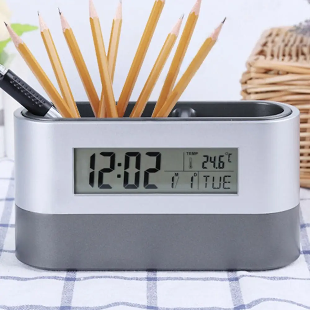 

Высококачественный креативный многофункциональный настольный ящик для хранения ручек, карандашей, будильников, карандашей