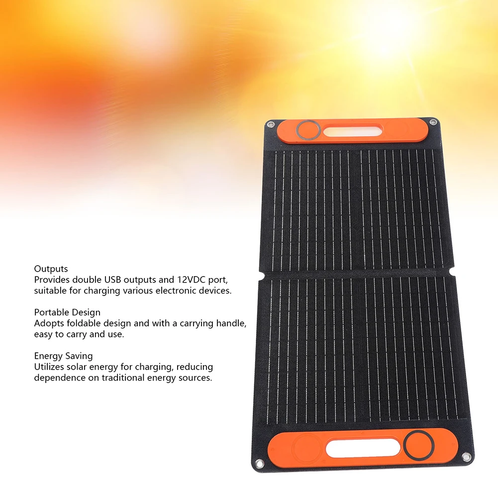 100W Solar System Solar Panel Kit Complete 12V Solar Power Battery Charge Set Portable Solar Panel Forcamping Hiking Power Needs