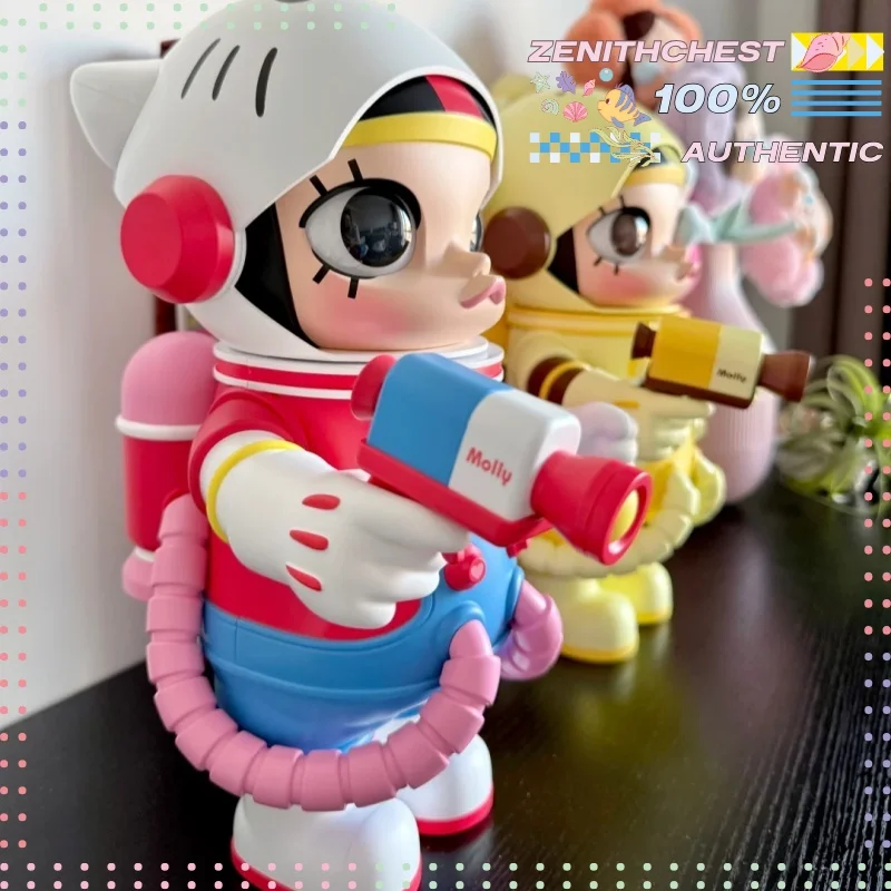 أصيلة POPMART Space Molly 400% Sanrio طبعة محدودة في صندوق الغموض التعاون شخصيات الحركة الرائعة للمكتب المنزلي #3