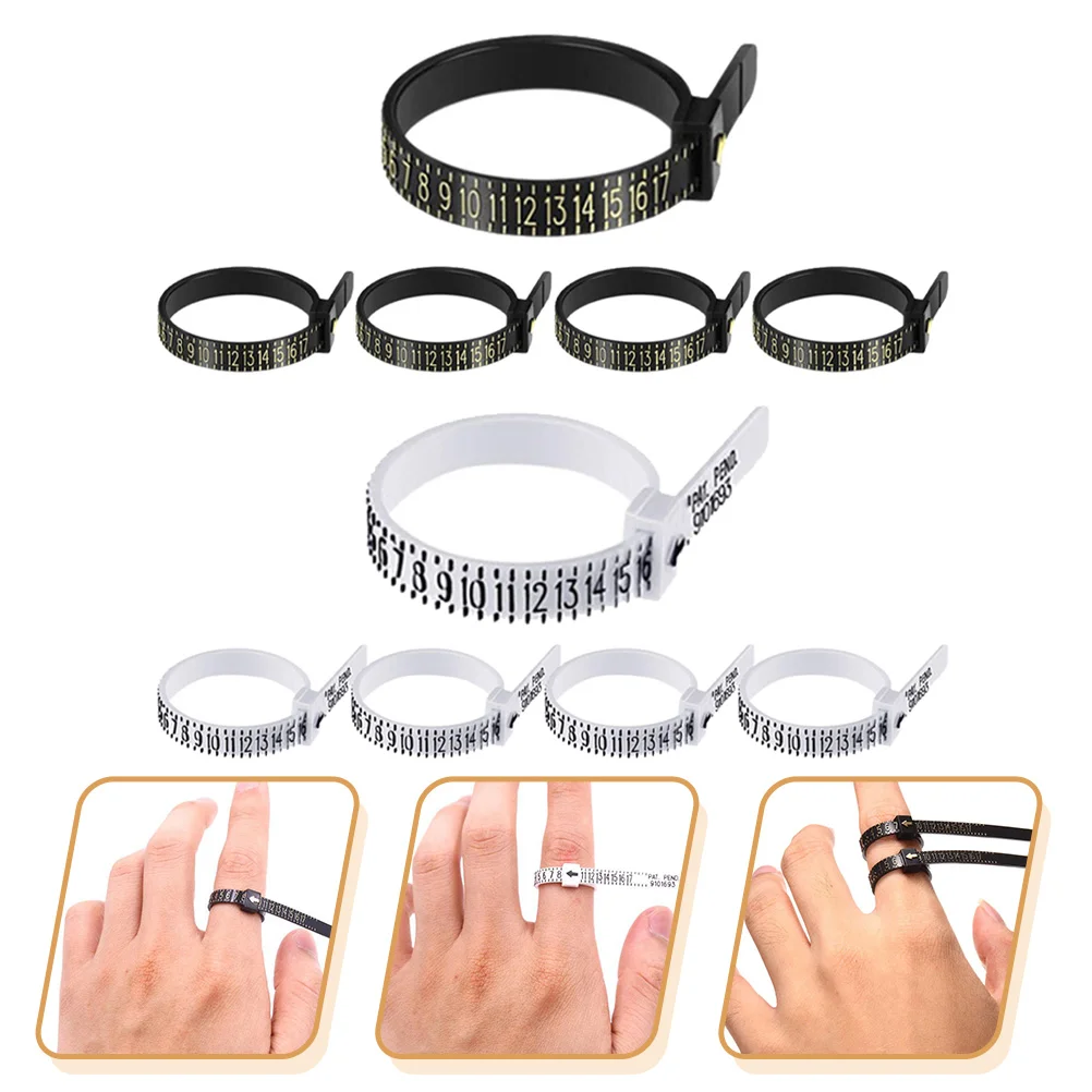 10 Pcs Ring Circumference Measurement Jewelry Tool Tools for Professional Making Sizing Sizer Finger