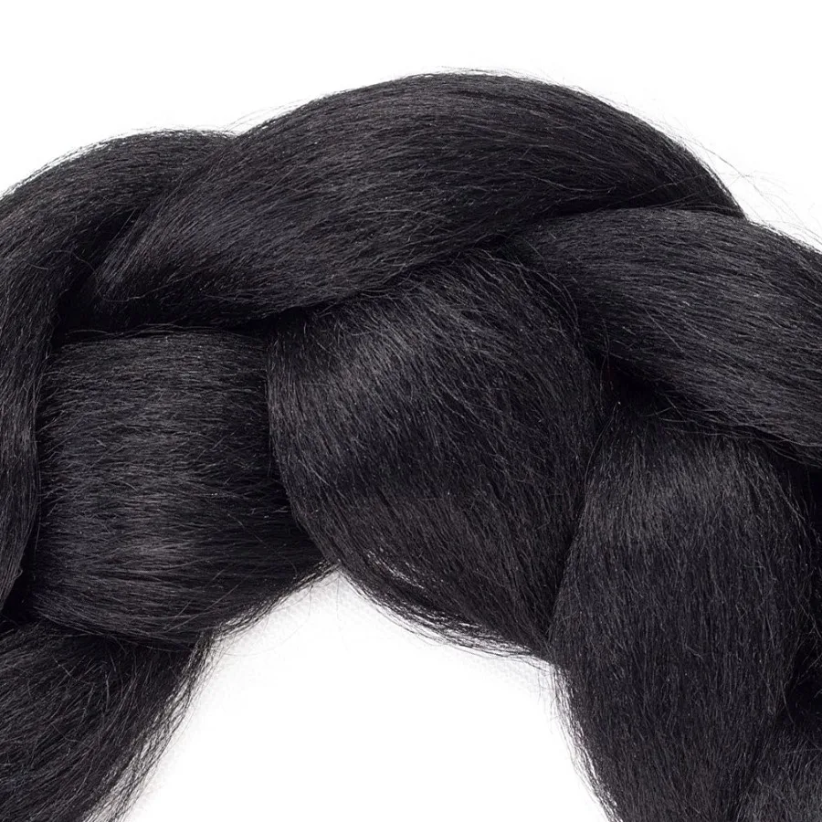 5 قطعة مجموعة جامبو تجديل وصلات شعر 24 بوصة الشعر الاصطناعية لتضفير ارتفاع درجة الحرارة الألياف الأفرو الكروشيه تويست نسج هاي #6