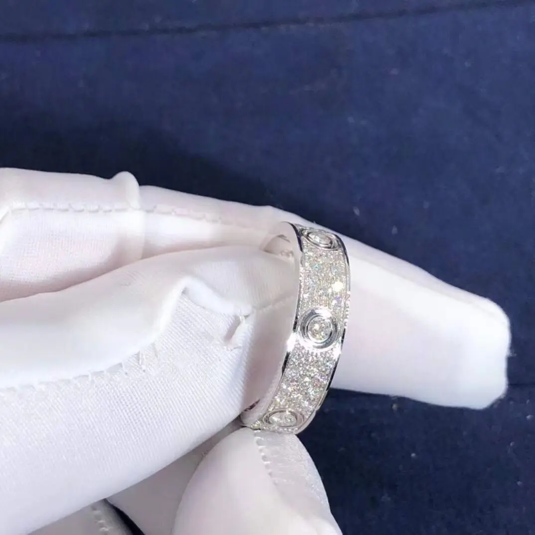 Echt 18K Gouden Diamanten Trouwring Luxe Ontwerp Op Maat Gemaakt Merk Klassieke Dames Ring Verlovingsgeschenk Hot Veelzijdig