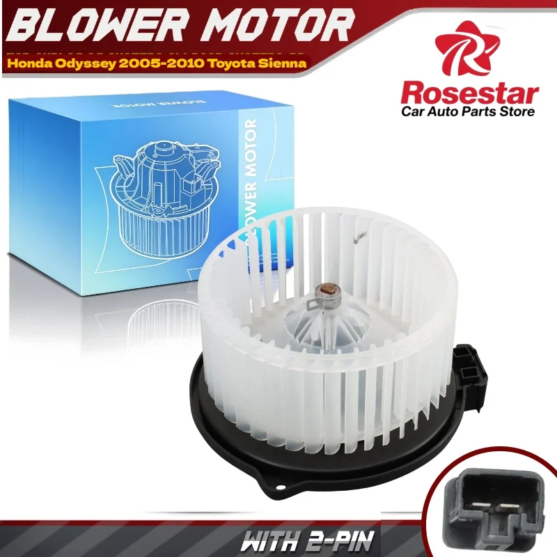 

Rear Heater Blower Motor Fits 2011-2017 Honda Odyssey 2005-2010 Toyota Sienna 79220TK8A41 700302 HO3126124, 615-50269