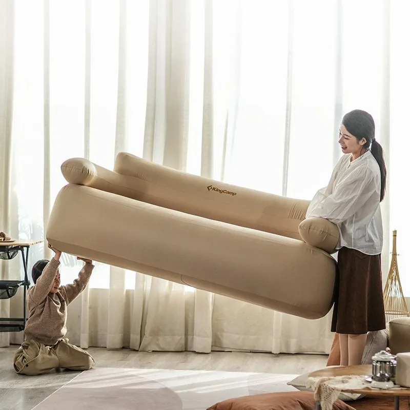 

Outdoor Portable Inflatable Sofa Leisure Durable Folding Comfortable Camping Air Mattresses Lunch Break Camping Supplies