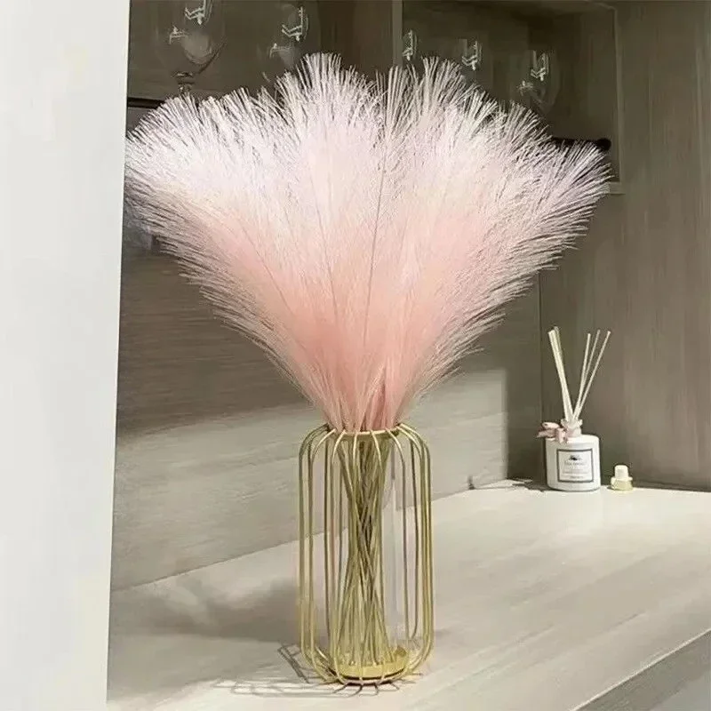 10 Stück künstlicher Eukalyptus-Stiel-Blumenstrauß, flauschige künstliche Pflanzen für Vasenfüller, Boho-Heimdekoration und Hochzeits-Mittelstücke – Detail 1