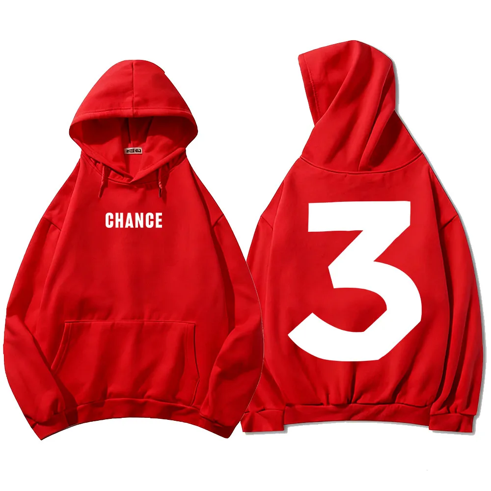 

Number 3 CHANCE THE RAPPER Hoodies Long Sleeve Fashion Hooded Sweatshirt Unisex Streetwear Graphic Print Merch Pocket Sudaderas