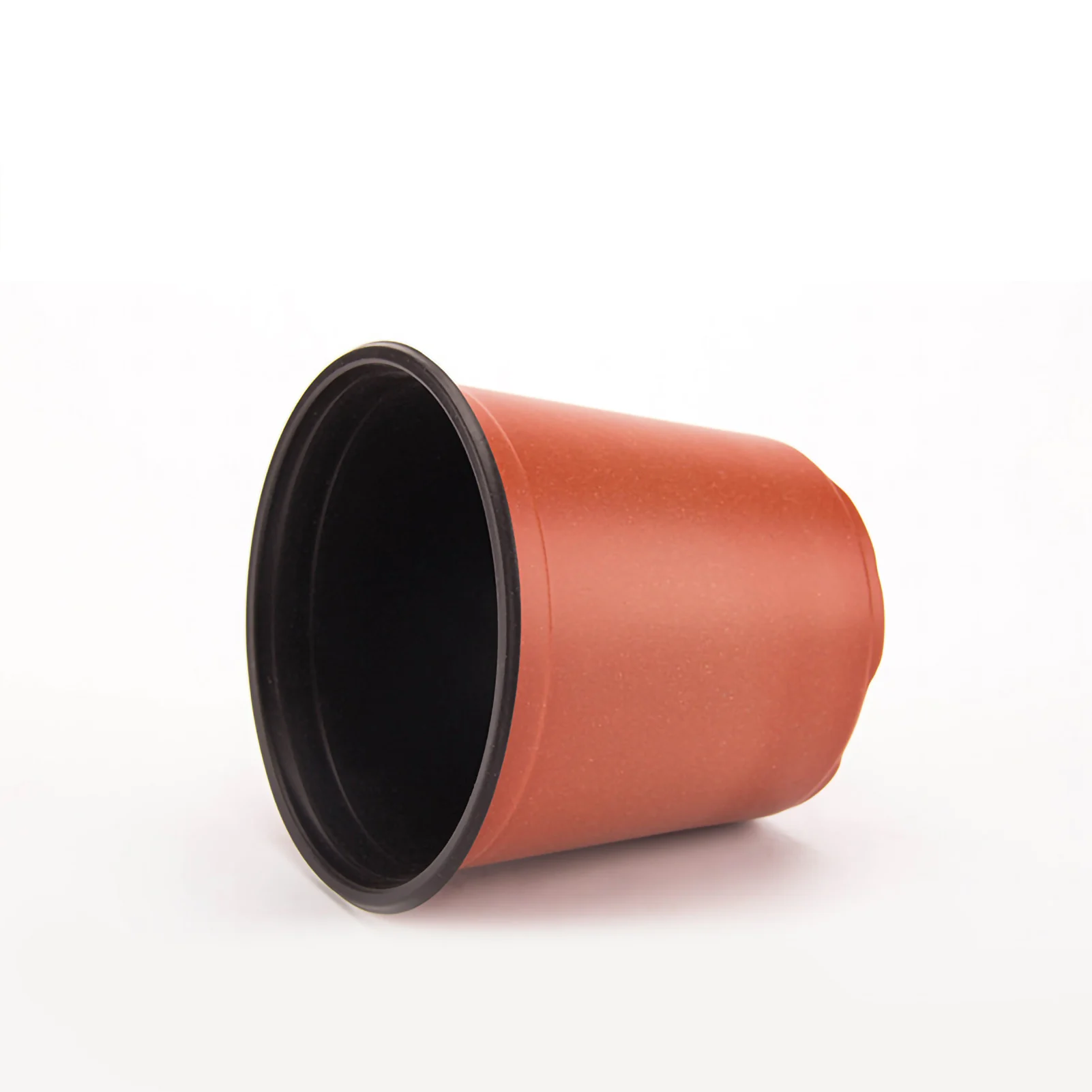 Maceta de plástico grueso para vivero de plantas, contenedor de plántulas de 2 colores para jardín, balcones, calibre 120mm / 4.7in
